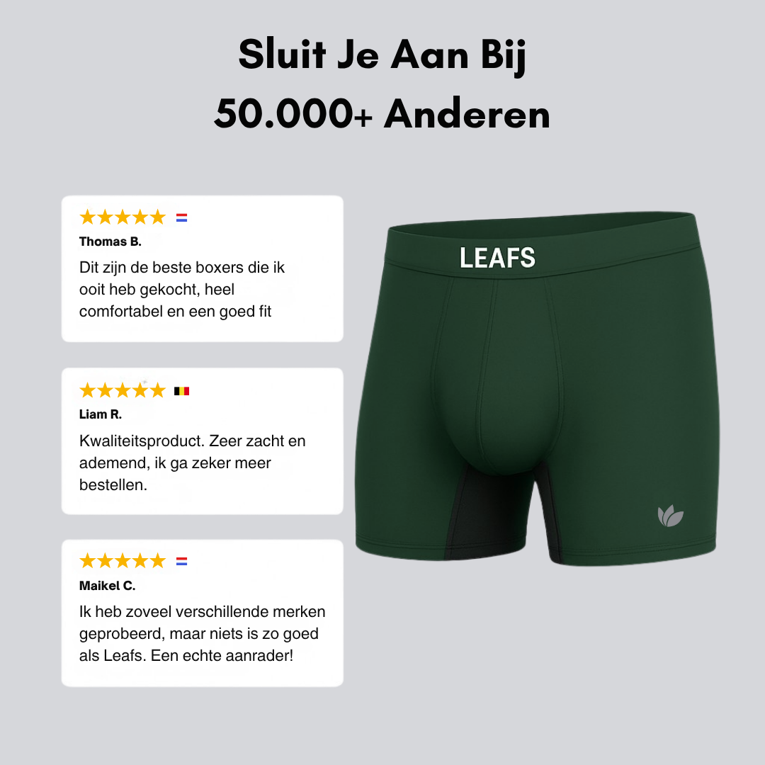 LEAFS – Anti-Schuur Comfort Bamboe Brief (2-pack)