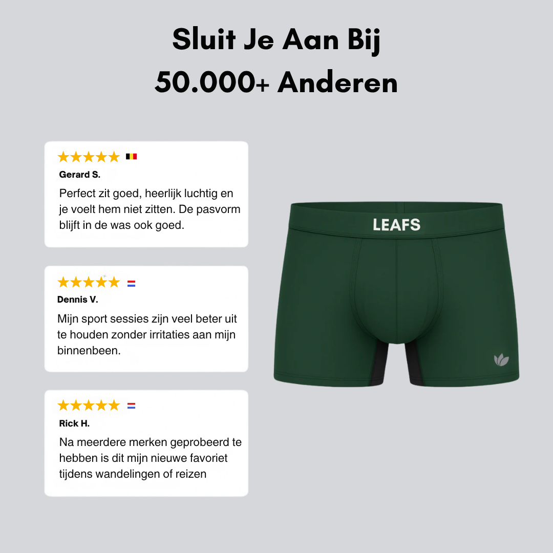 LEAFS - Anti-Schuur Comfort Bamboe Trunk (2-pack)