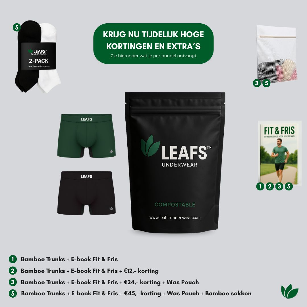 LEAFS - Anti-Schuur Comfort Bamboe Trunk (2-pack)